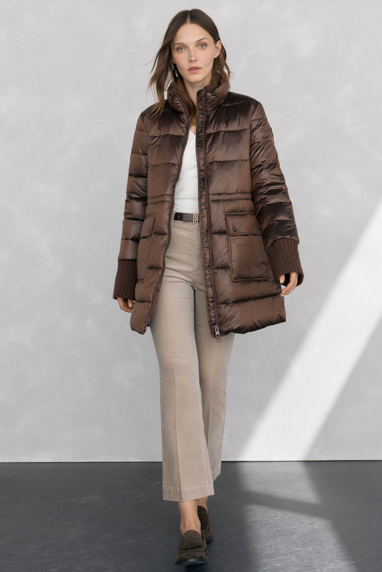 Pedro del Hierro Parka larga acolchada
