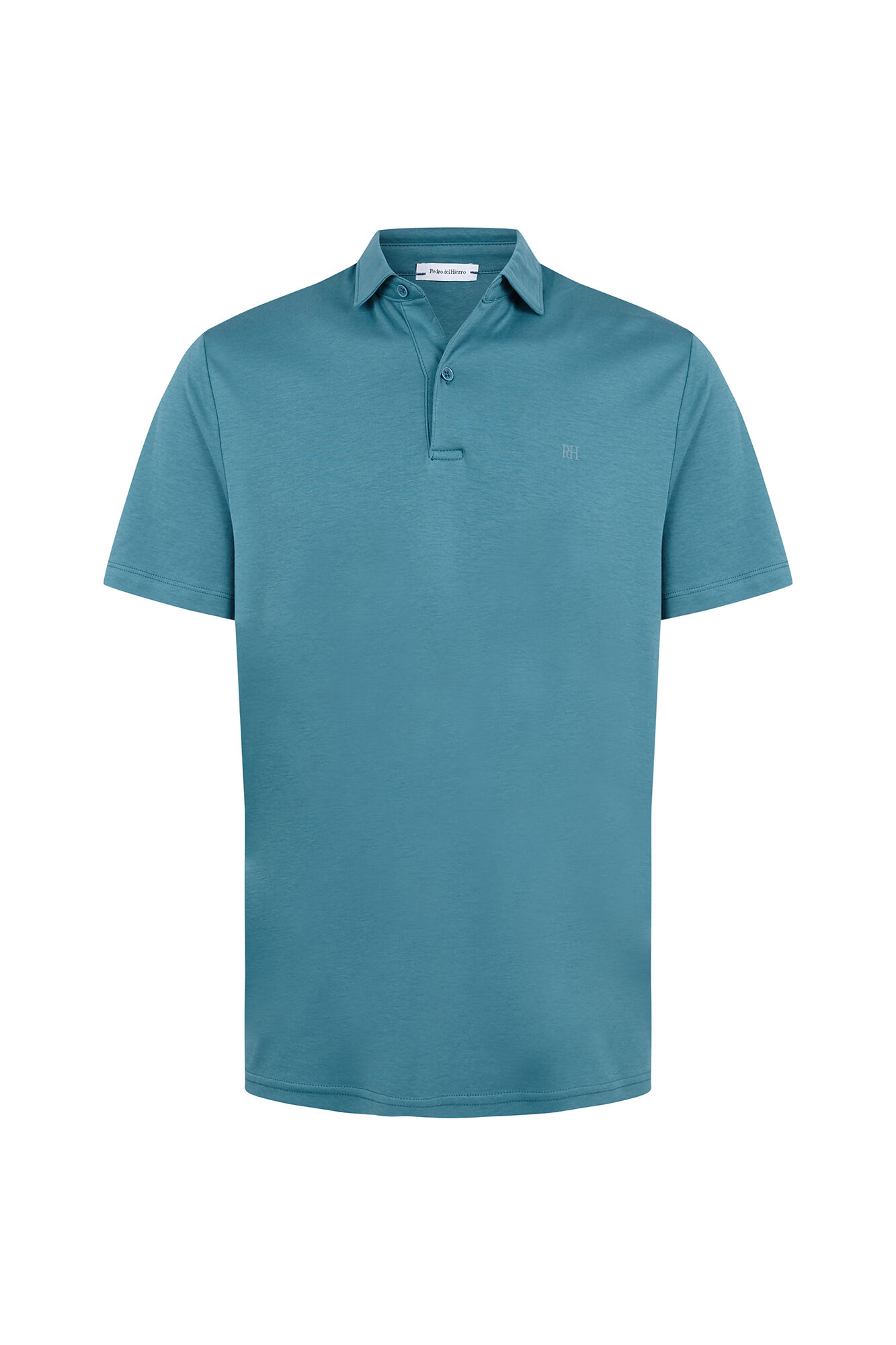 Pedro del Hierro Mercerized polo shirt Turquoise
