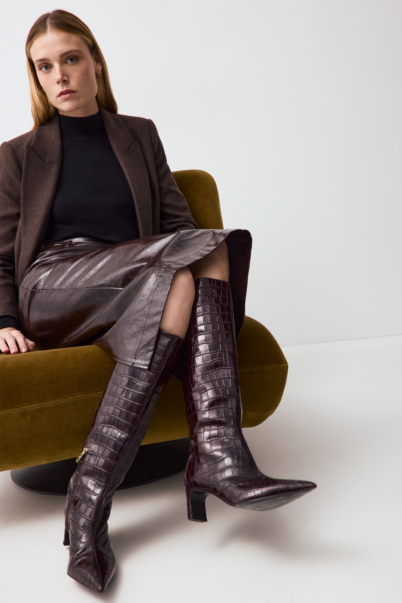 Pedro del Hierro Leather high boot