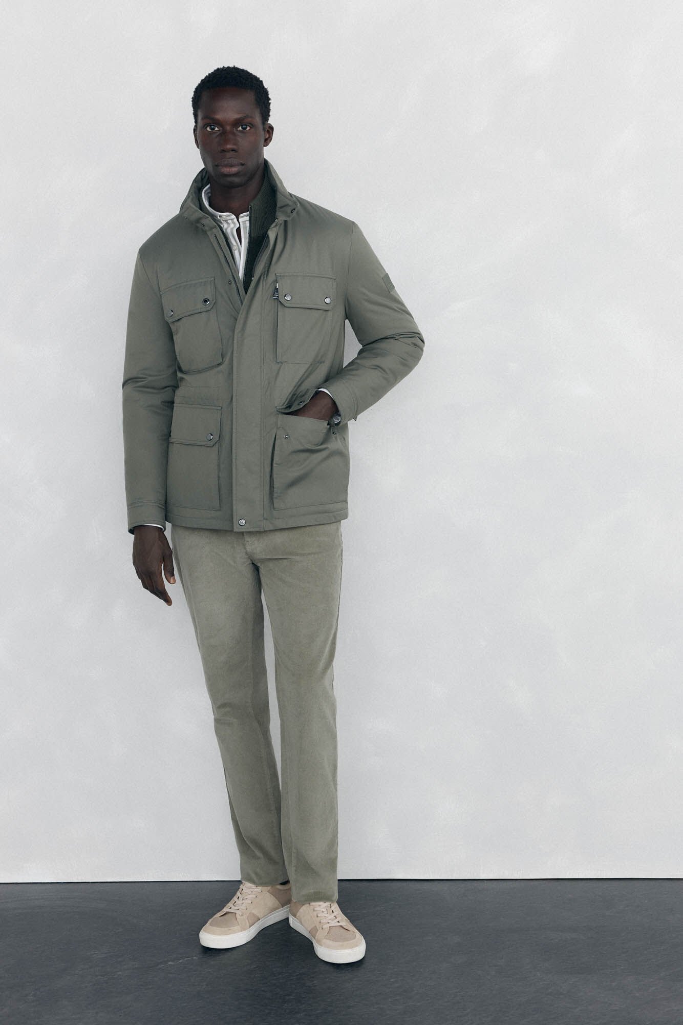 Pedro del Hierro 4-pocket jacket Green