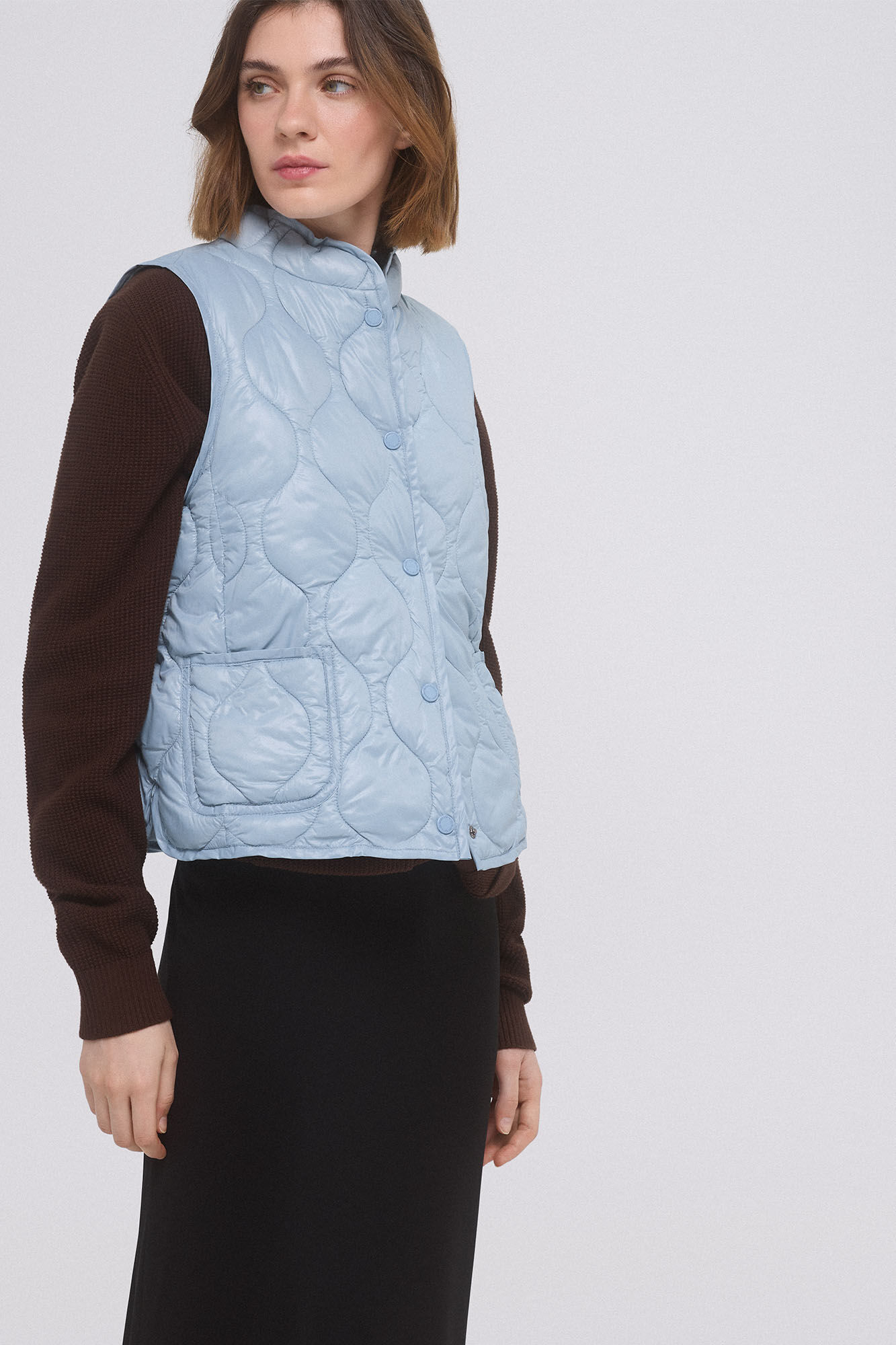 Pedro del Hierro gola Colete Azul