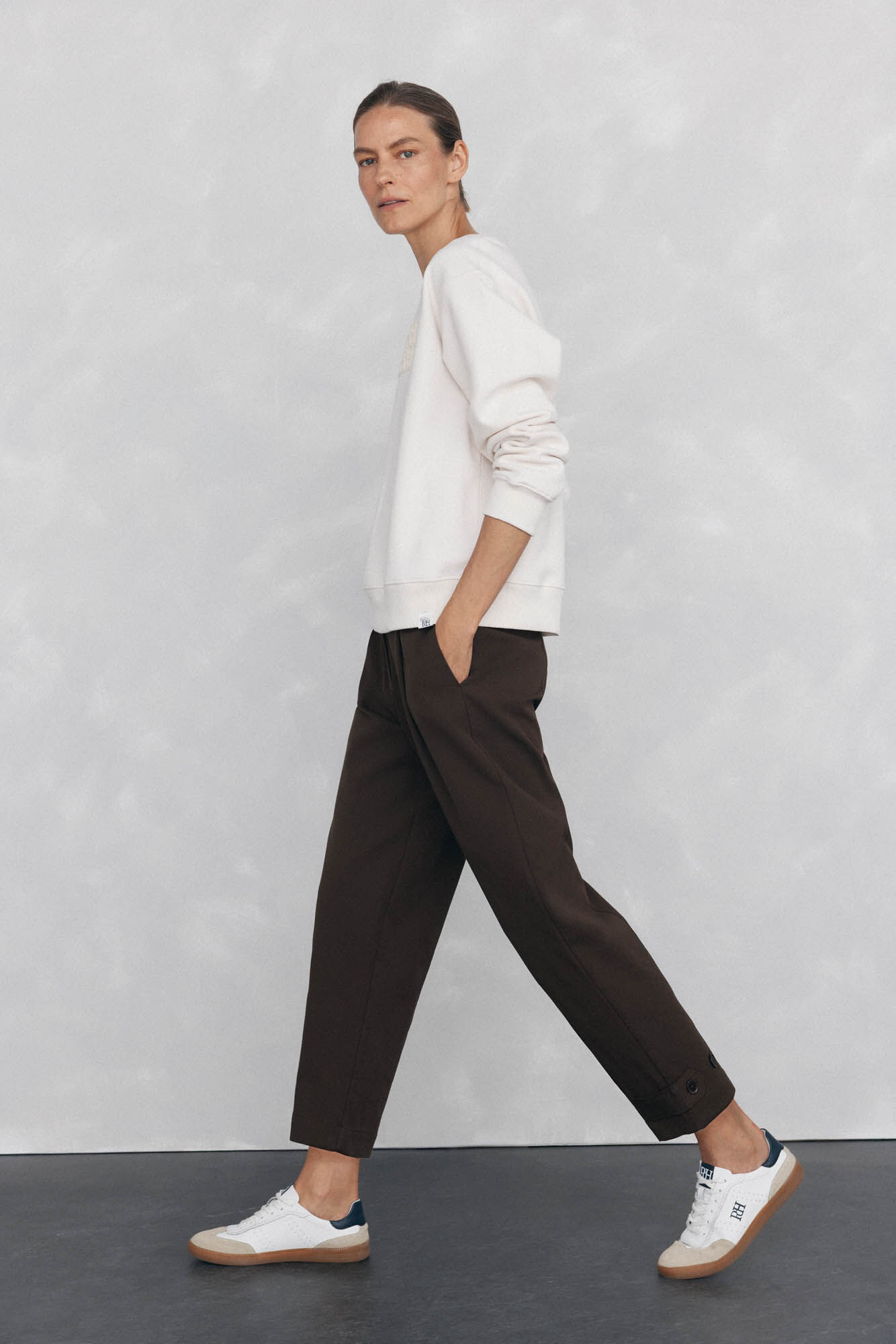 Pedro del Hierro Spanish cotton sweatshirt White