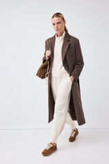 Pedro del Hierro Soft touch jogger trousers Ecru