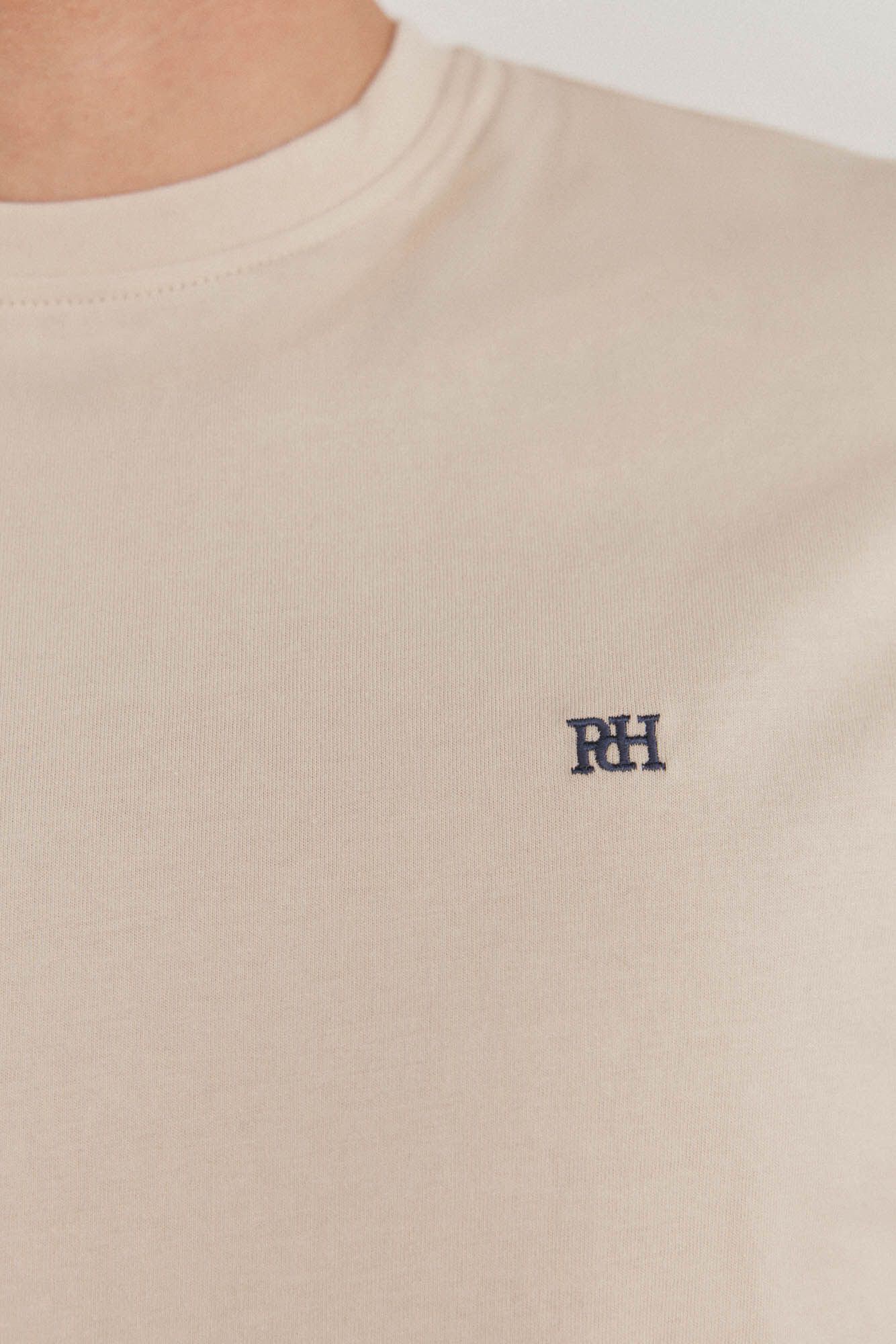 Pedro del Hierro Basic T-shirt Beige