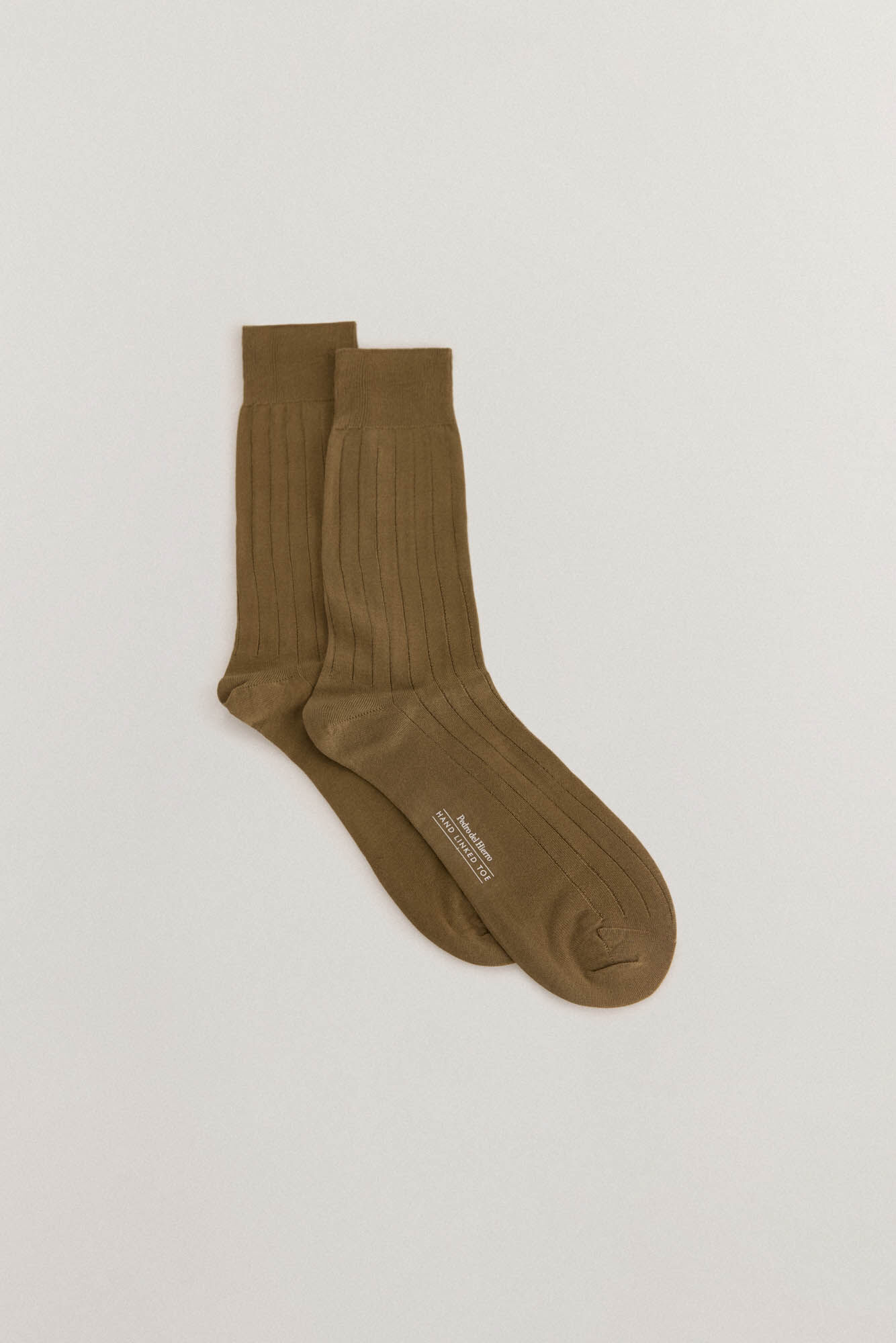 Pedro del Hierro Plain dress socks Brown