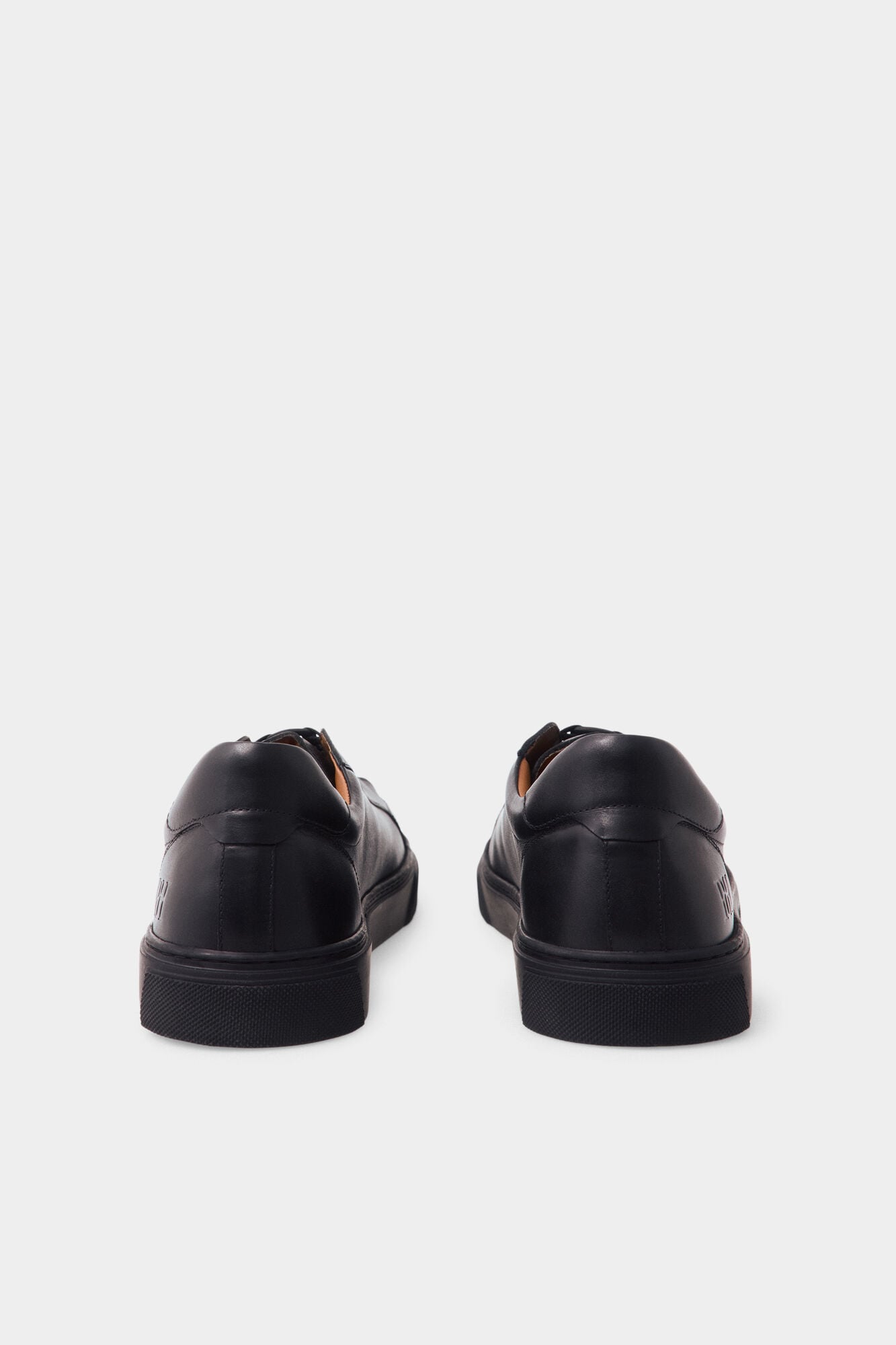 Pedro del Hierro Leather sports shoe with toe cap Black
