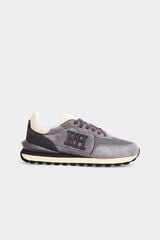 Pedro del Hierro Combined leather trainers Grey
