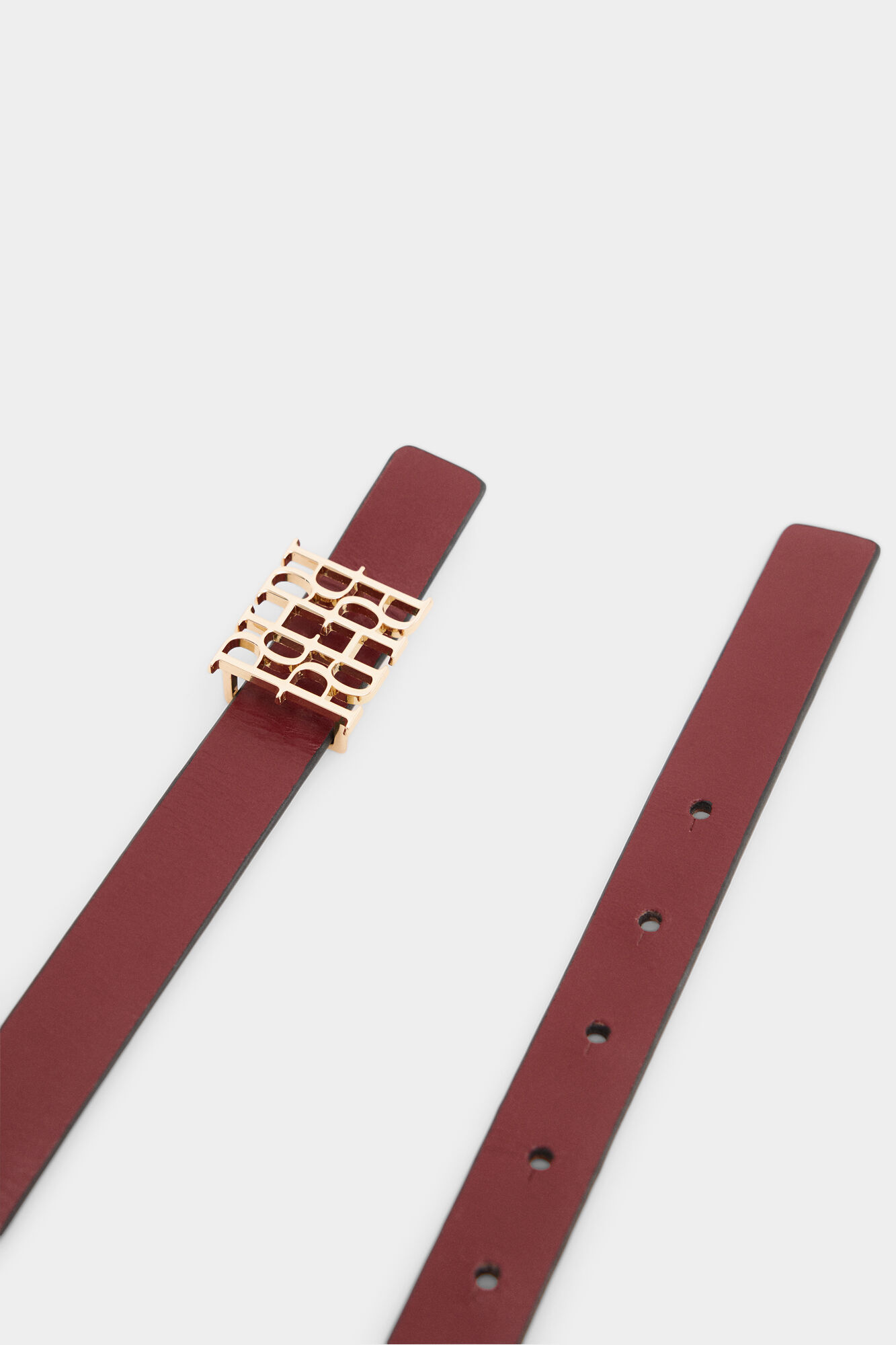 Pedro del Hierro Reversible leather belt Red