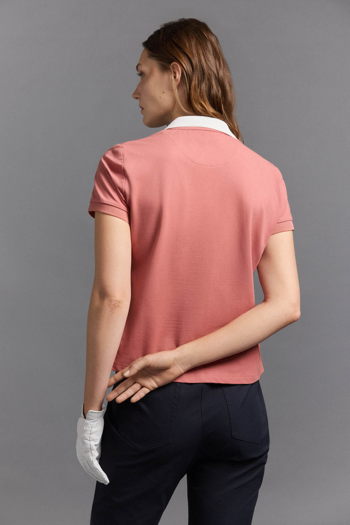 Pedro del Hierro Short sleeve technical golf polo Pink