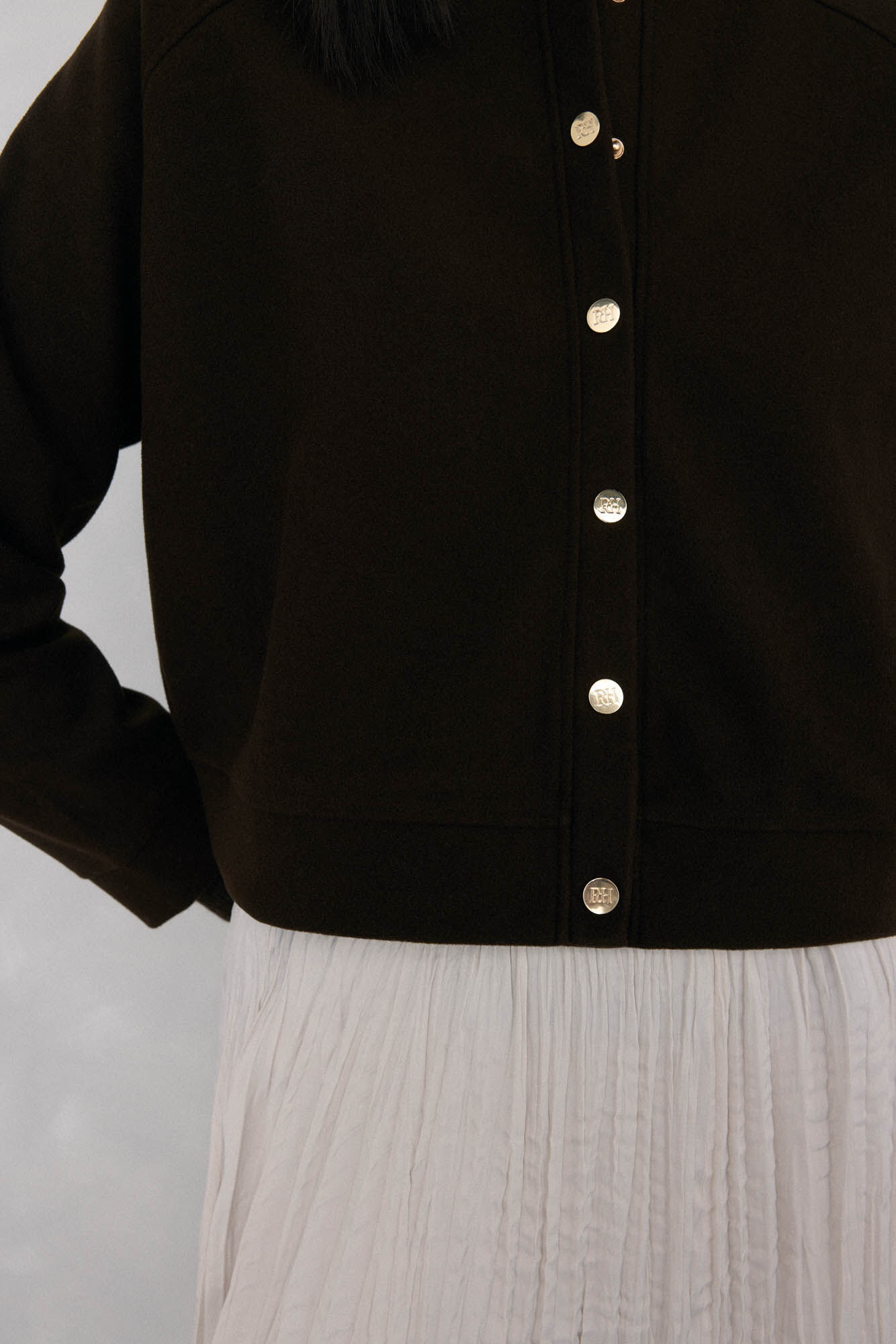 Pedro del Hierro Chaqueta manga larga Marr&oacute;n