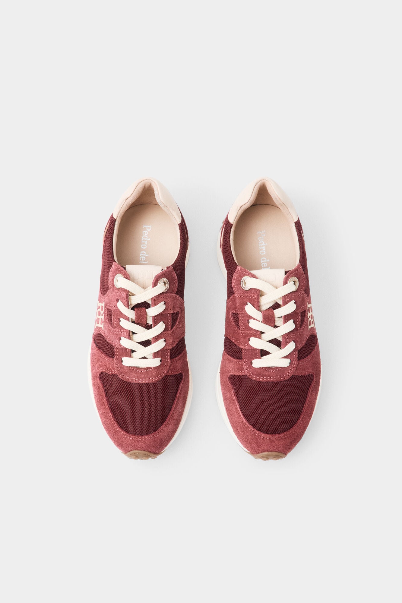 Pedro del Hierro Leather sneaker Burgundy