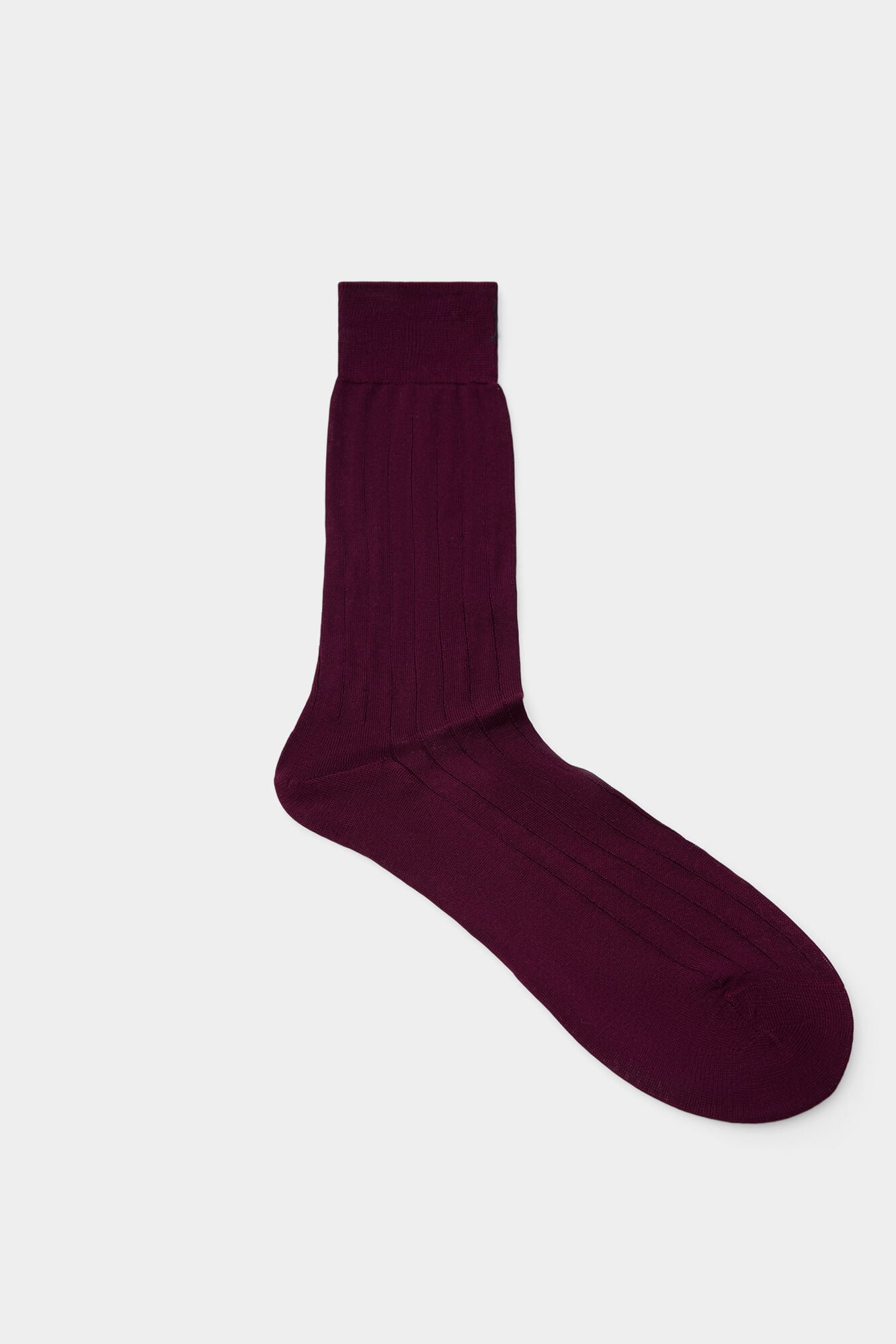 Pedro del Hierro Meia lisa de vestir Bordeaux