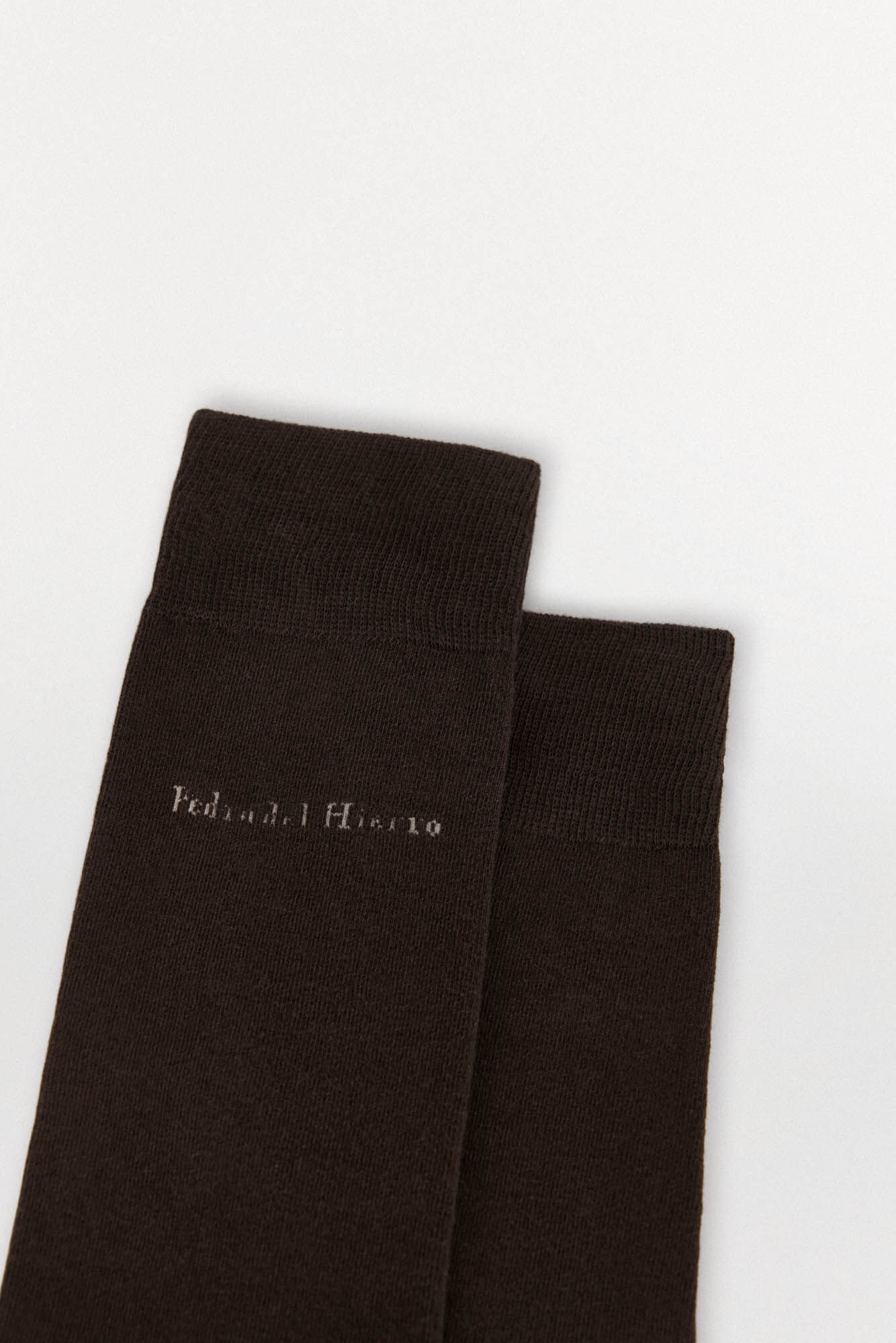 Pedro del Hierro Plain sports socks Brown