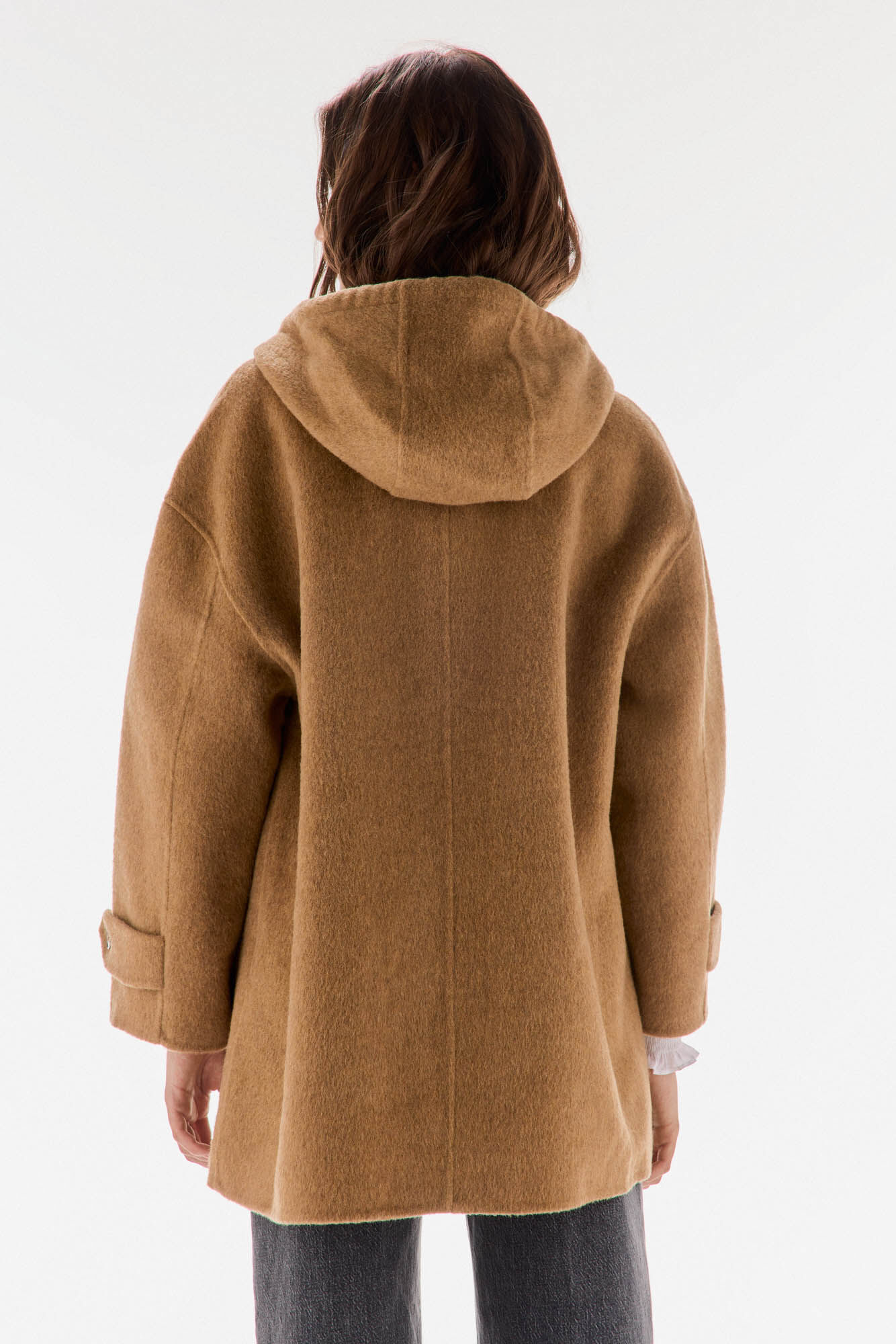 TFP by Tamara Falc&oacute; Double-sided coat with hood Brown
