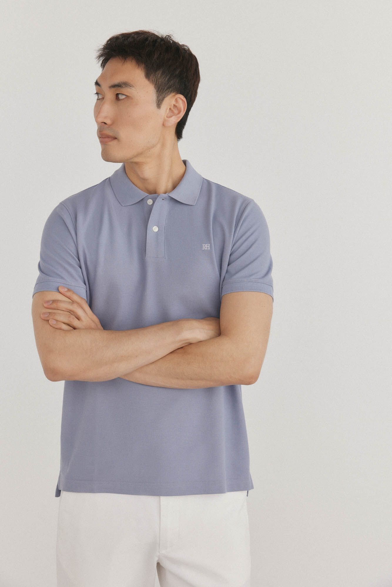 Pedro del Hierro Polo b&aacute;sico regular em piqu&eacute; P&uacute;rpura