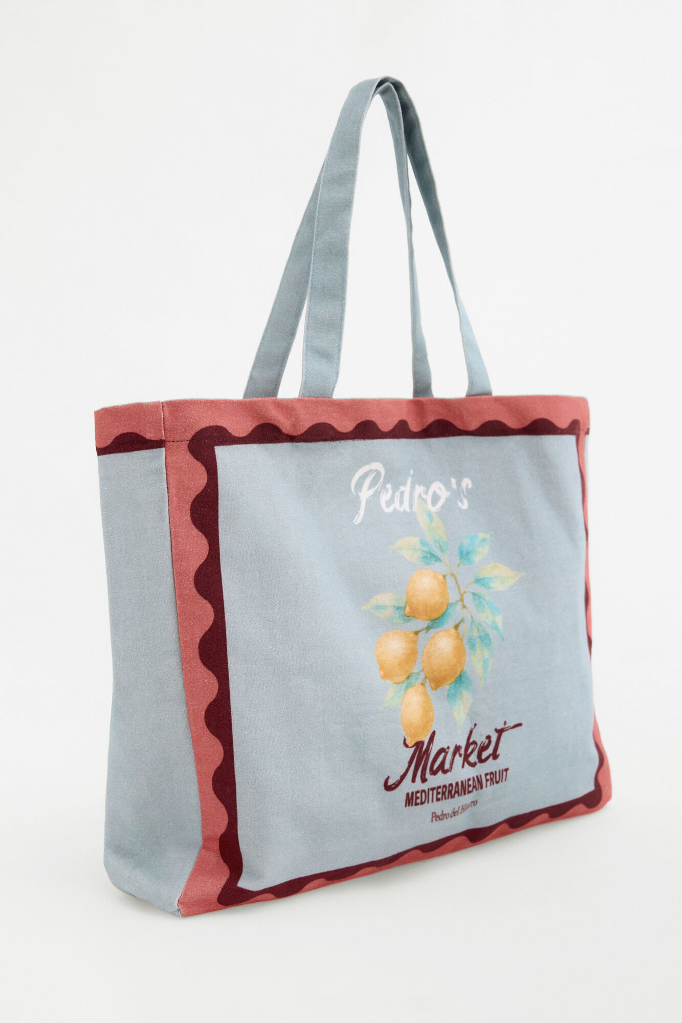 Pedro del Hierro Lemon print bag Turquoise