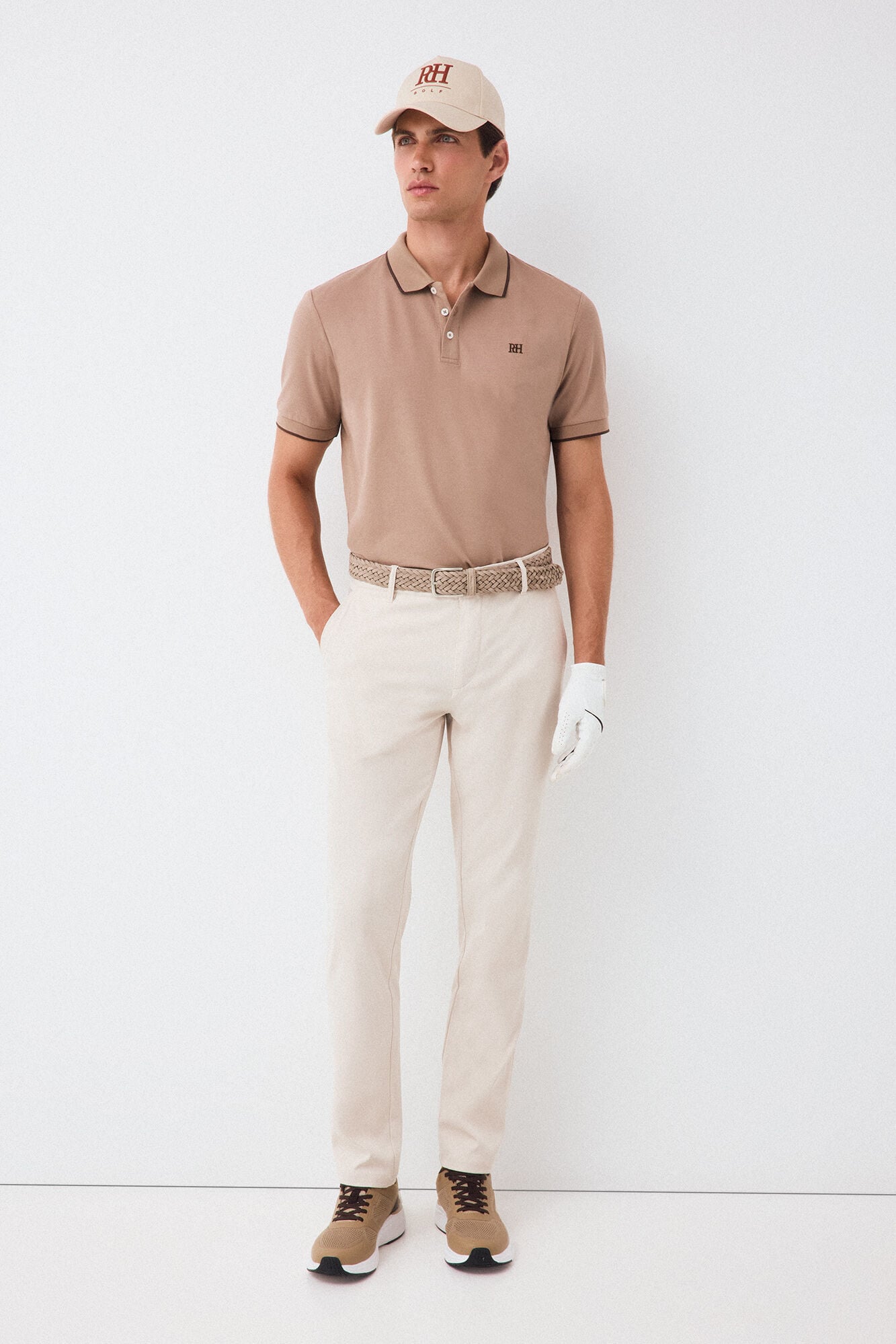 Pedro del Hierro Polo liso Golf Beige