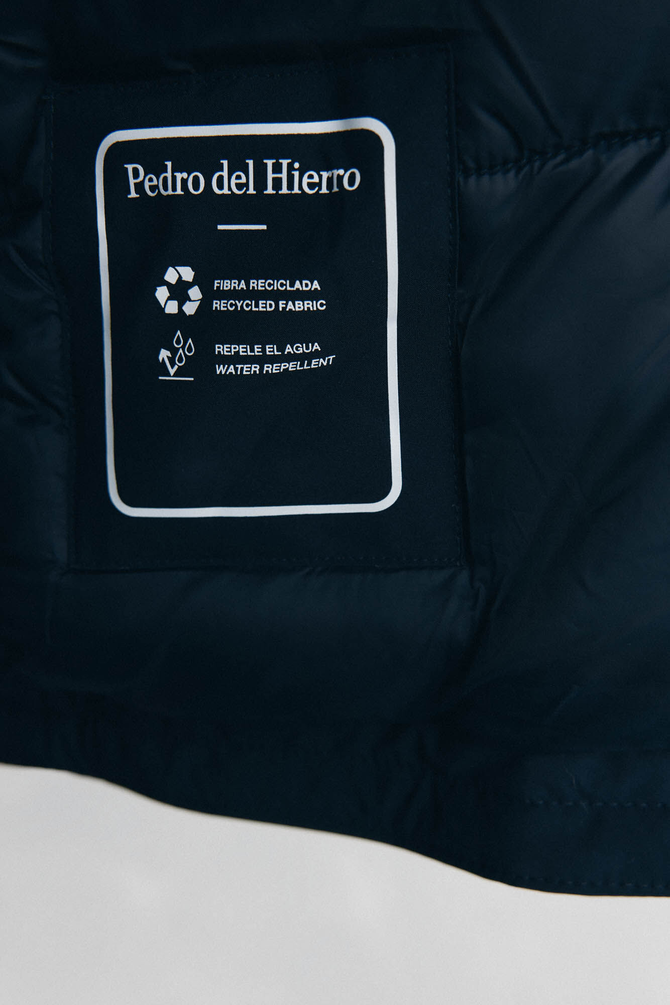 Pedro del Hierro Short hooded parka Blue