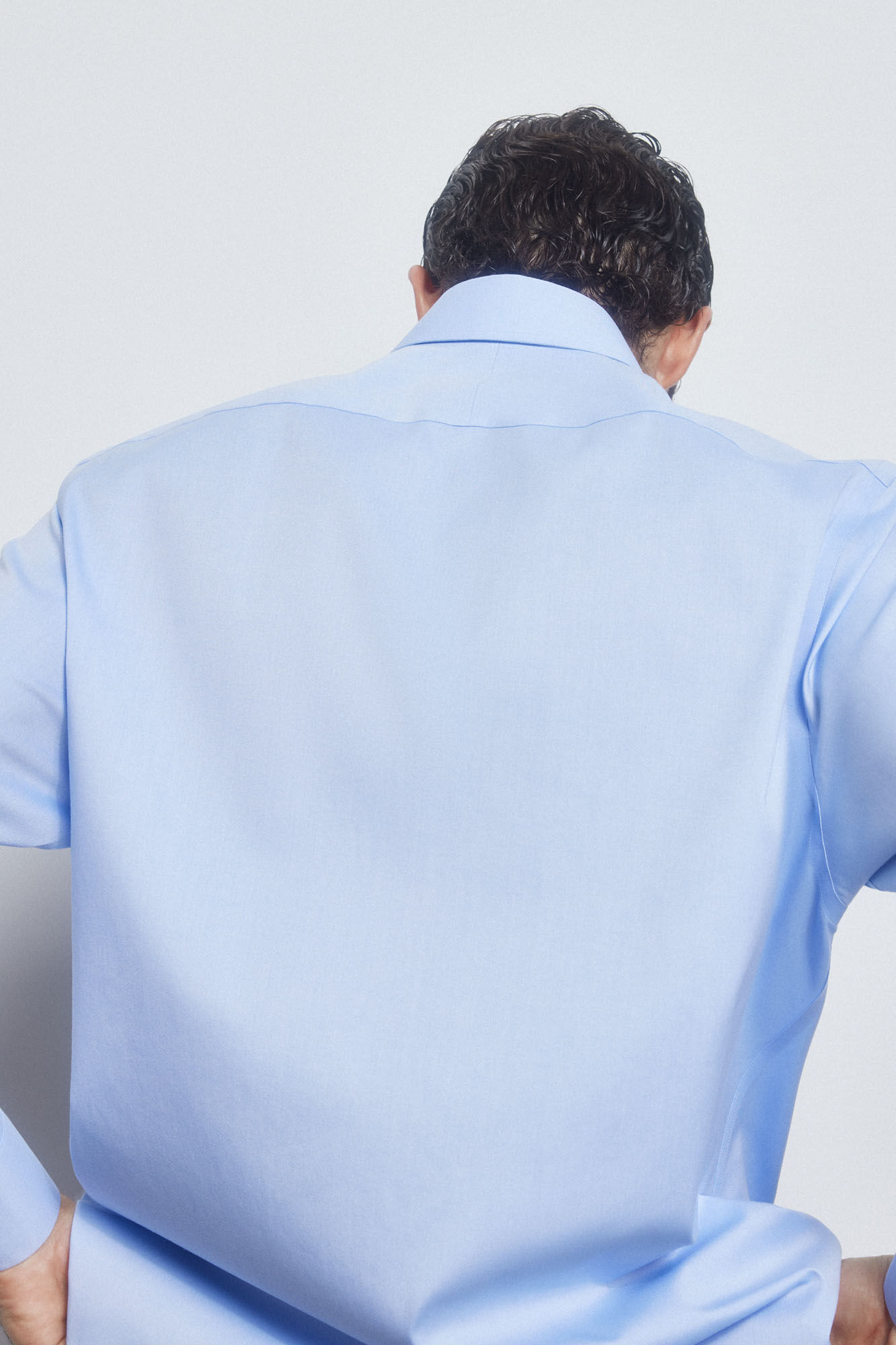 Pedro del Hierro camisa formal lisa non iron + antimanchas Azul