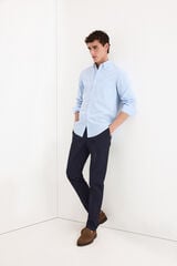 Pedro del Hierro Camisa non iron + antimanchas cuadro vichy Azul