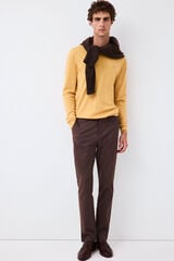 Pedro del Hierro Cashmere merino wool premium jumper Yellow