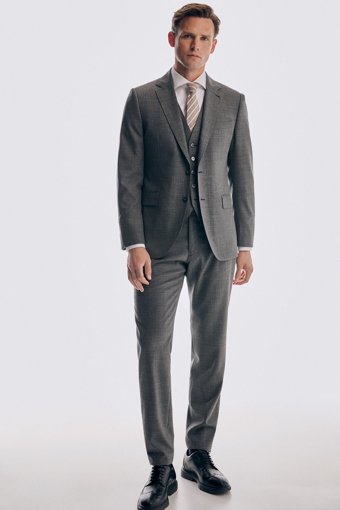 Pedro del Hierro Chaleco gris tailored fit Gris