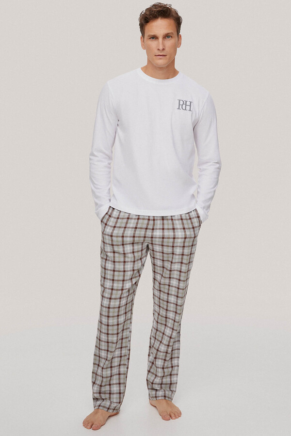 Pedro del Hierro Jersey-knit and cotton pyjamas White