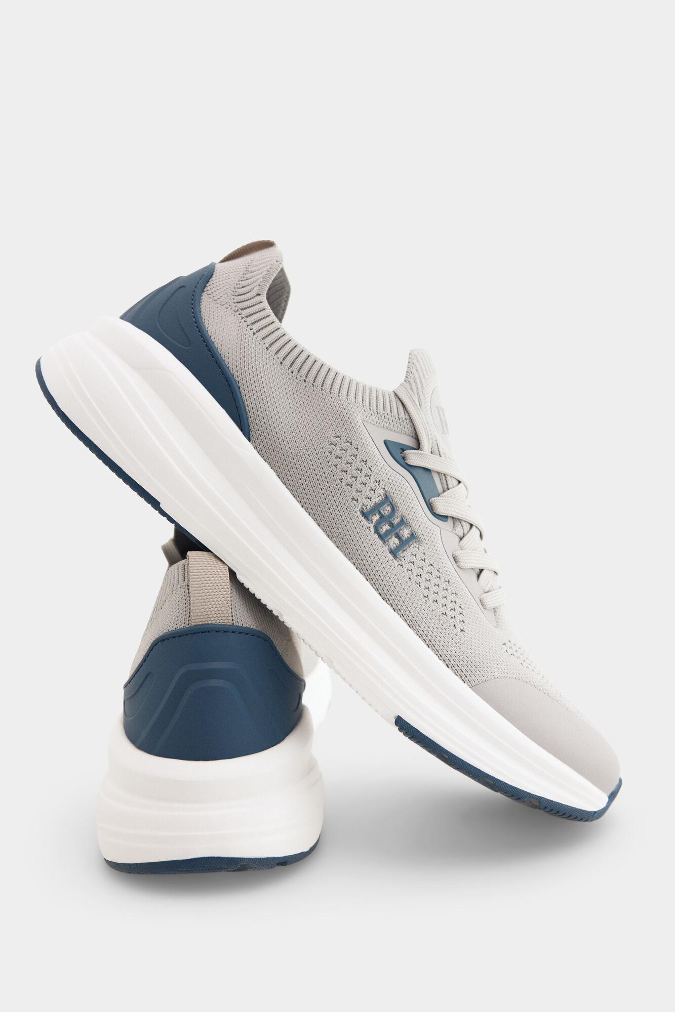 Pedro del Hierro Fabric lace-up sneaker Grey