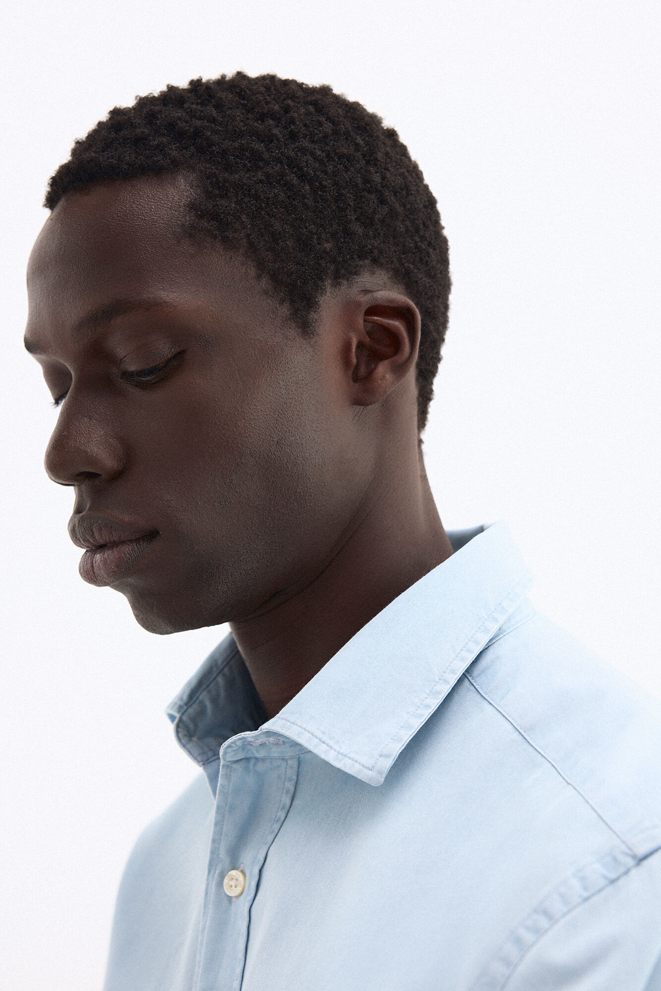 Pedro del Hierro Italian denim shirt Blue