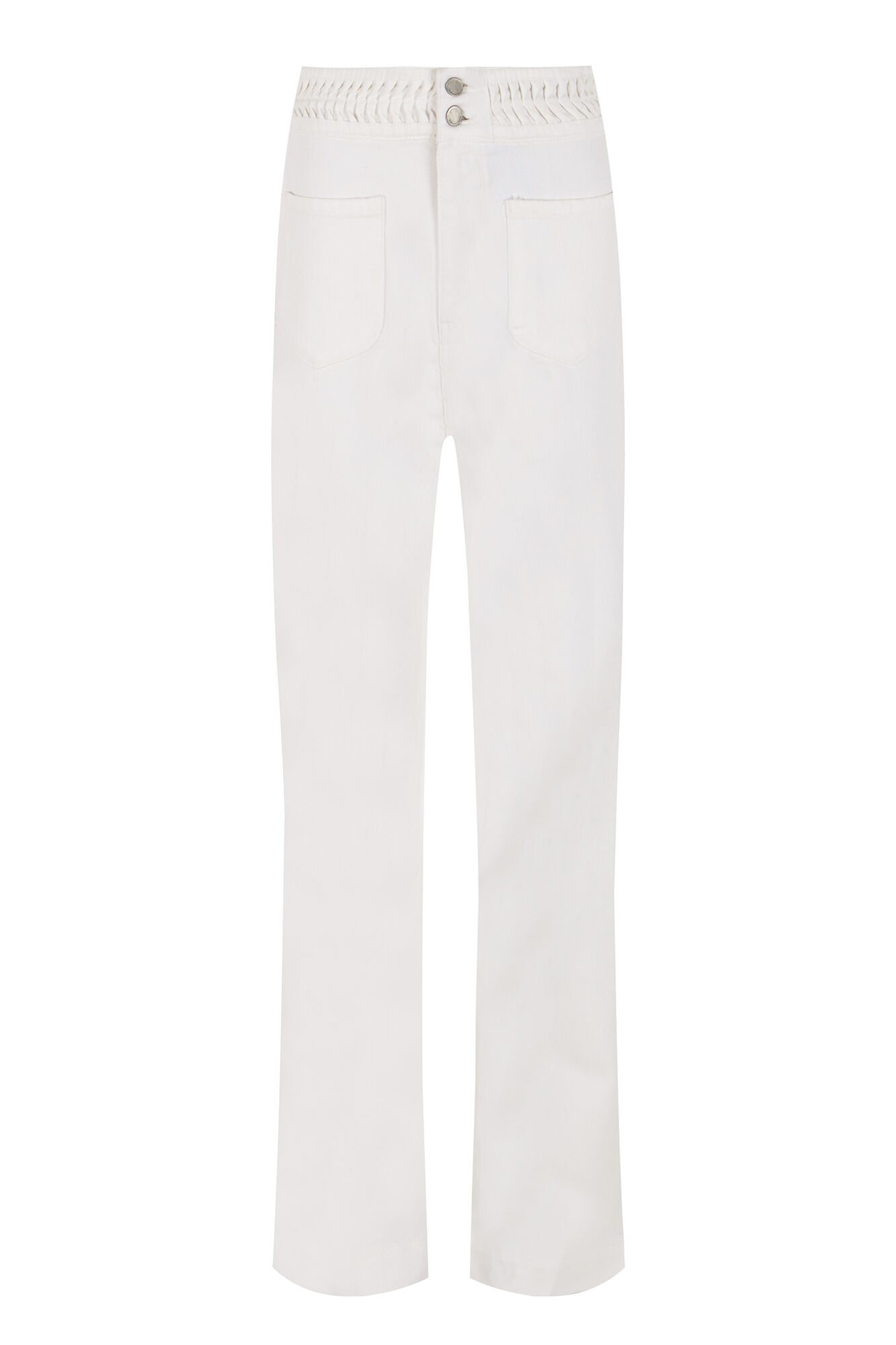 Pedro del Hierro Full length flared jeans Ecru