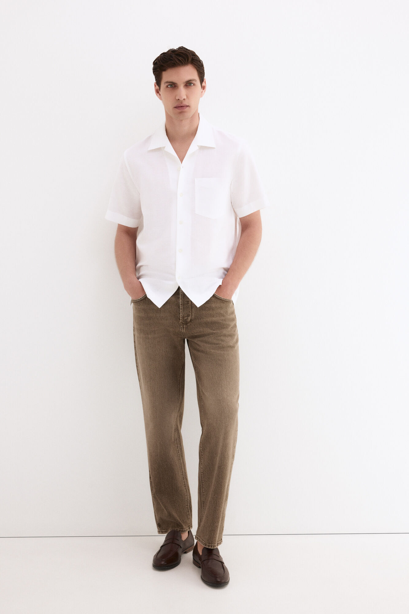 Pedro del Hierro Linen cotton short sleeve shirt