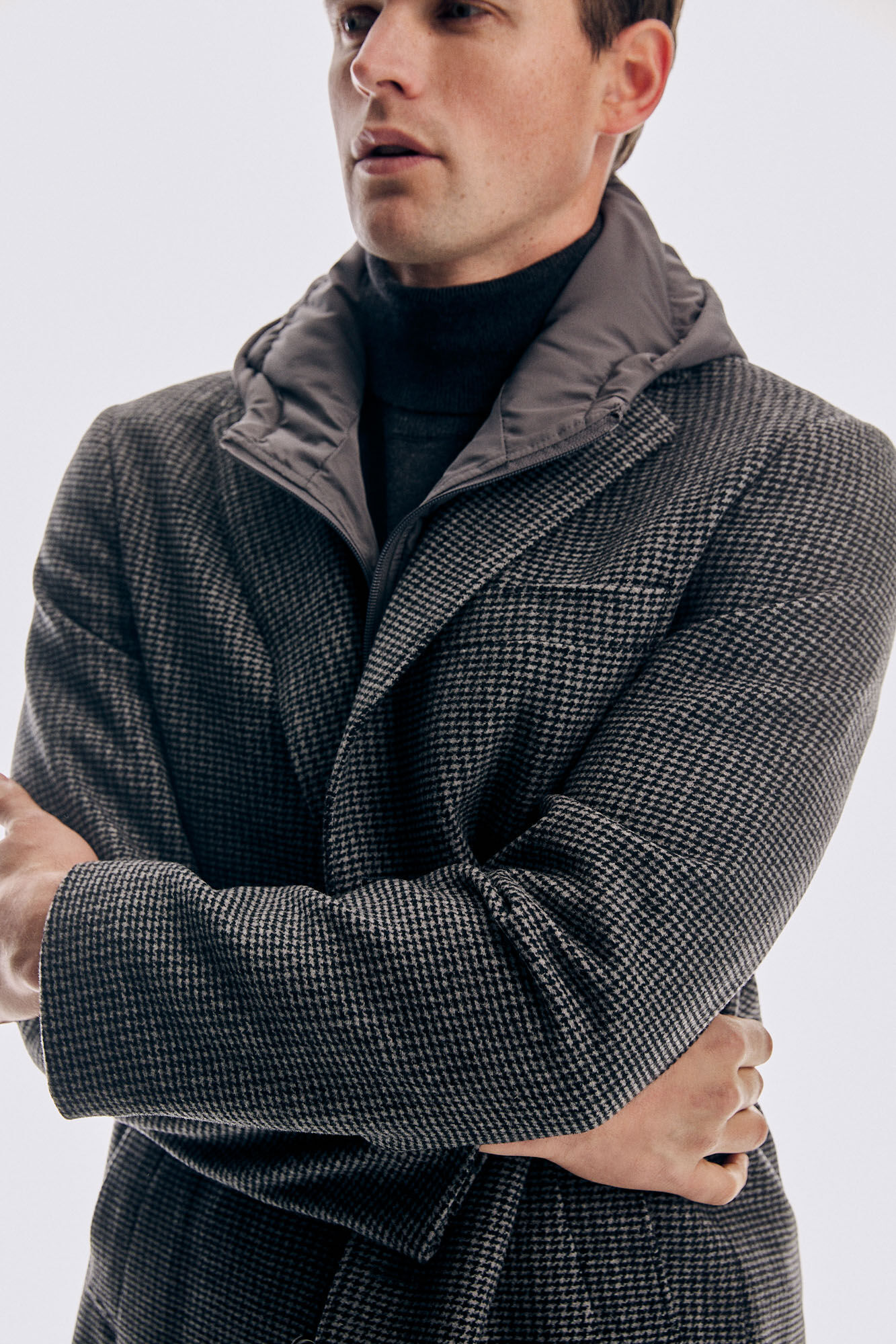 Pedro del Hierro Abrigo con vistas Gris