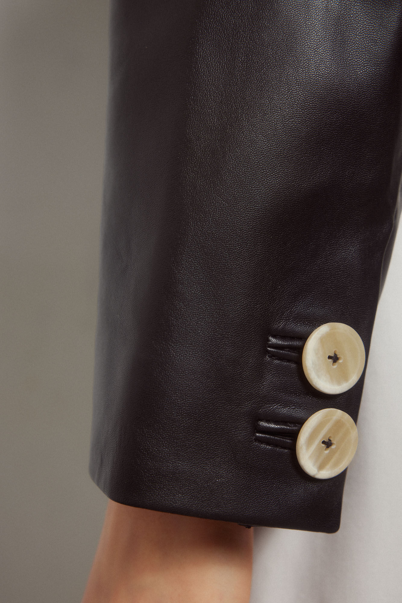 Pedro del Hierro Chaqueta corta de napa Negro