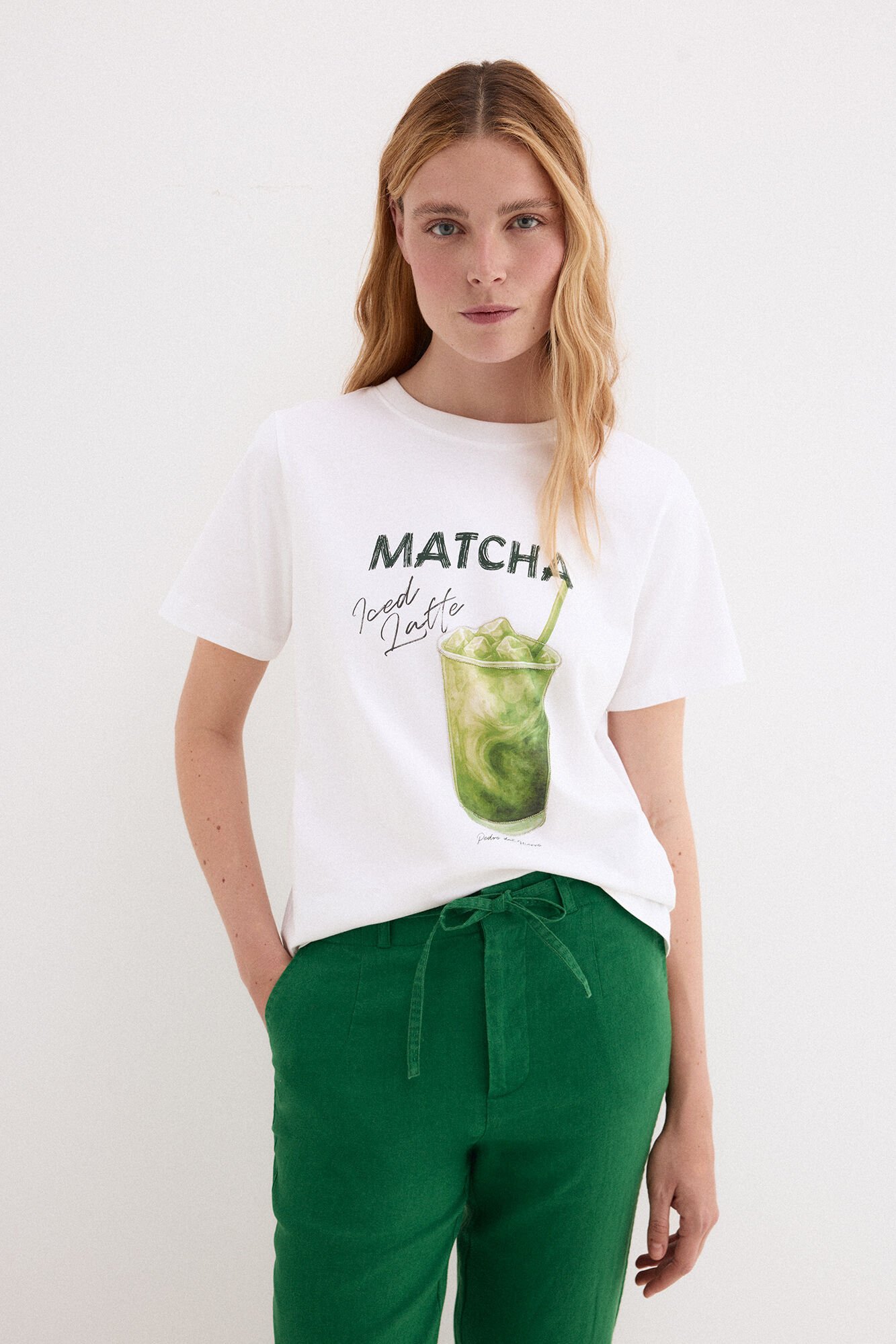 Pedro del Hierro Front print T-shirt