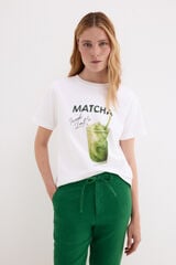 Pedro del Hierro Front print T-shirt White