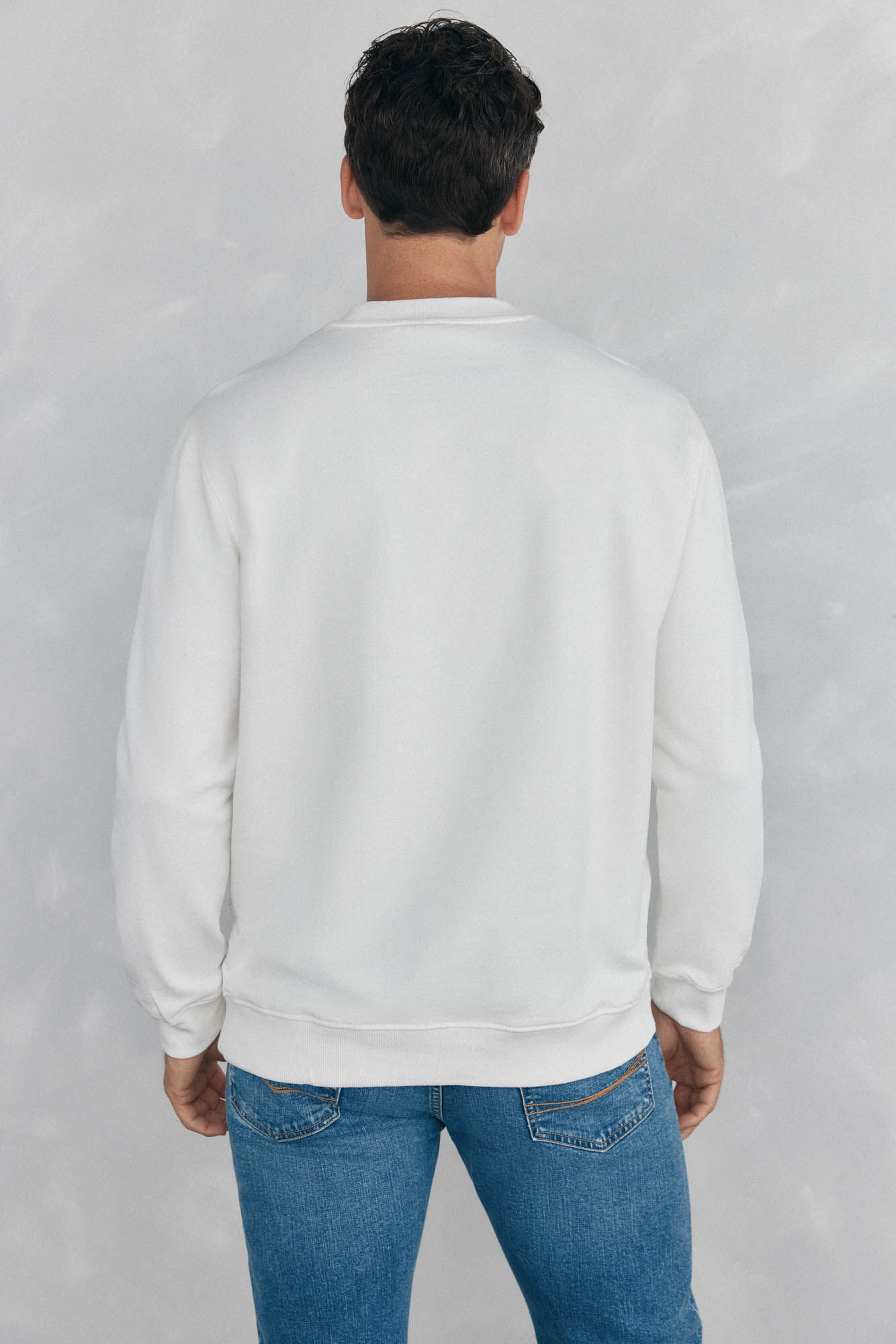 Pedro del Hierro Relief logo sweatshirt White