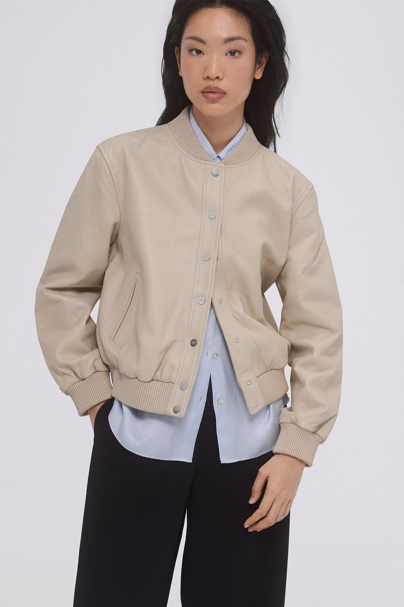 Pedro del Hierro Bomber nappa Ecru