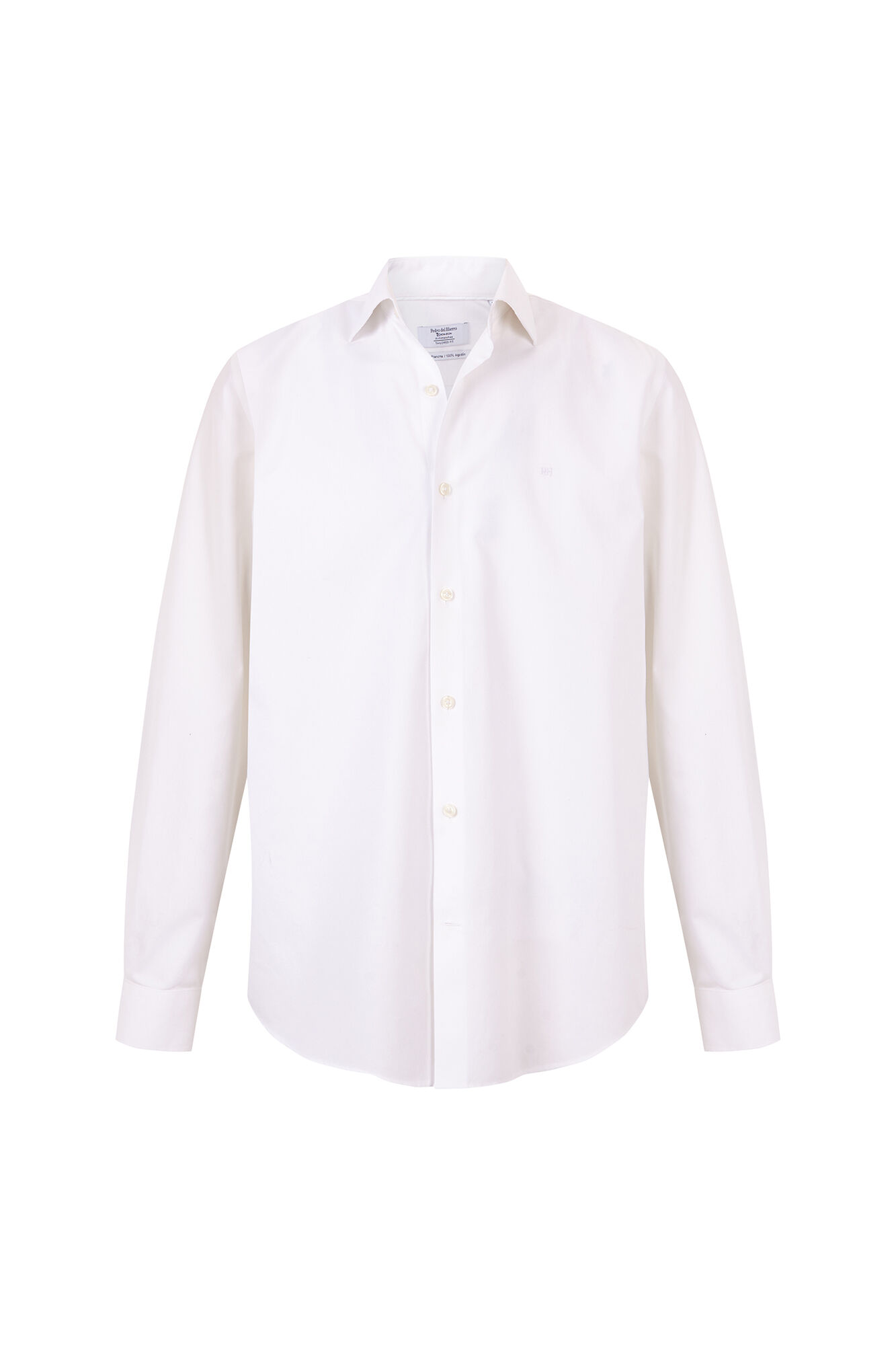 Pedro del Hierro Camisa de vestir com estrutura non iron + antimanchas Branco