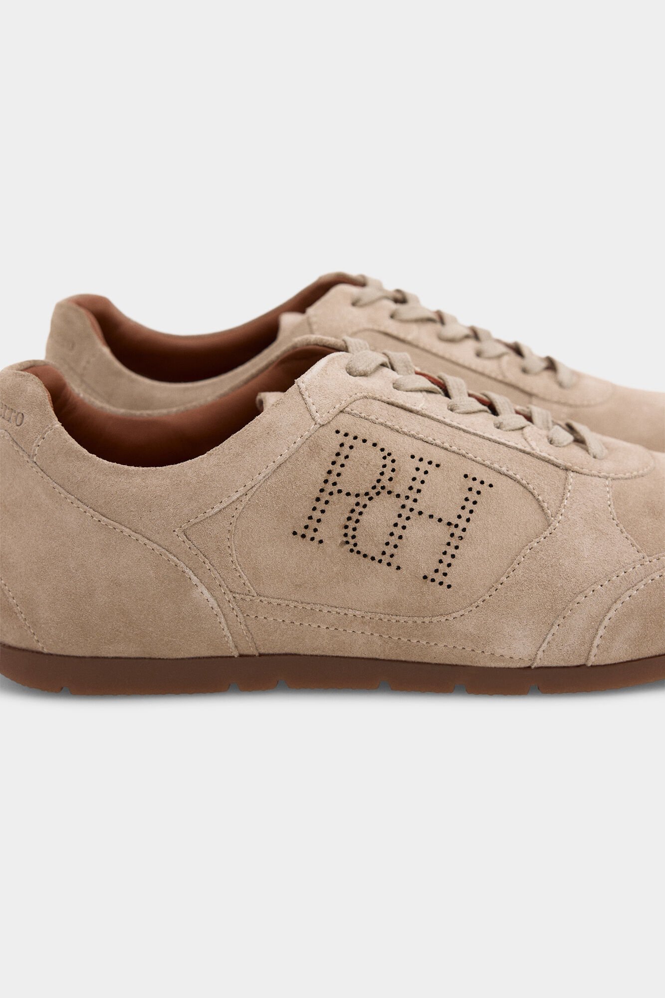 Pedro del Hierro Leather sneaker Beige
