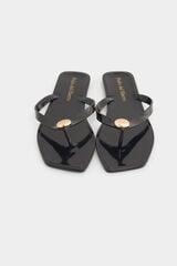 Pedro del Hierro Logo flip flop Black
