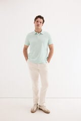 Pedro del Hierro Cotton-linen drawstring chinos Ecru