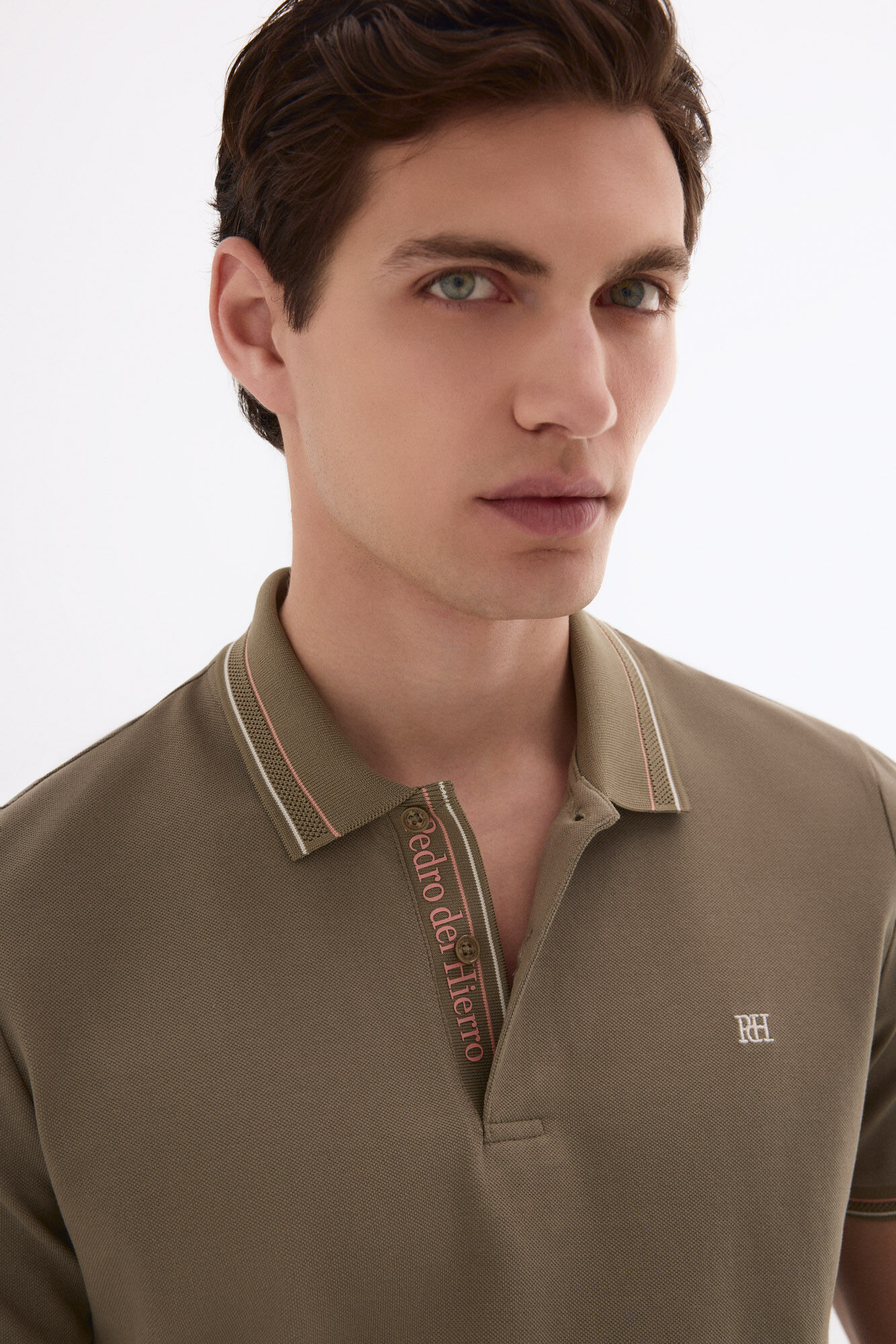 Pedro del Hierro Polo de jacquard Verde