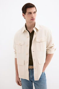 Pedro del Hierro Linen blend overshirt