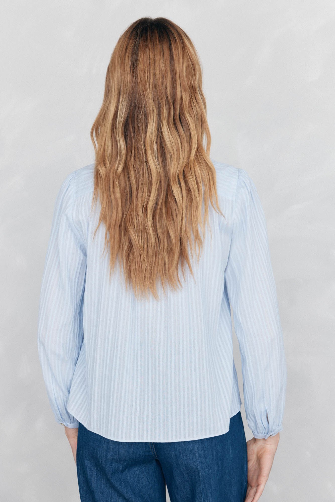 Pedro del Hierro Plain loose blouse Blue