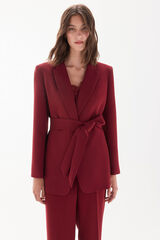 TFP by Tamara Falcó Blazer with belt Burgundy