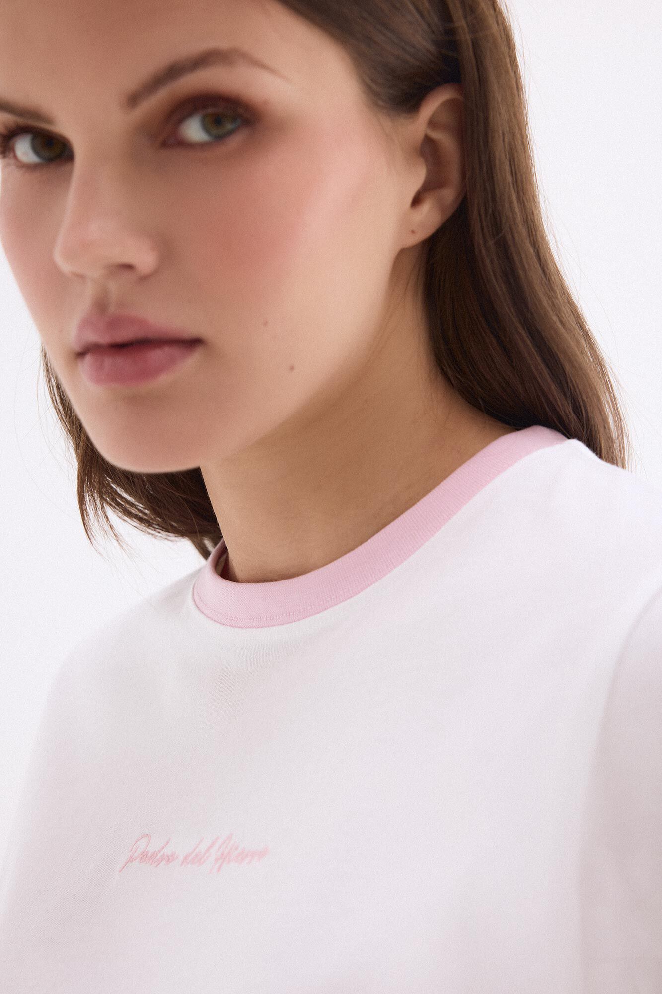 Pedro del Hierro T-shirt de contraste pedro del hierro Rosa