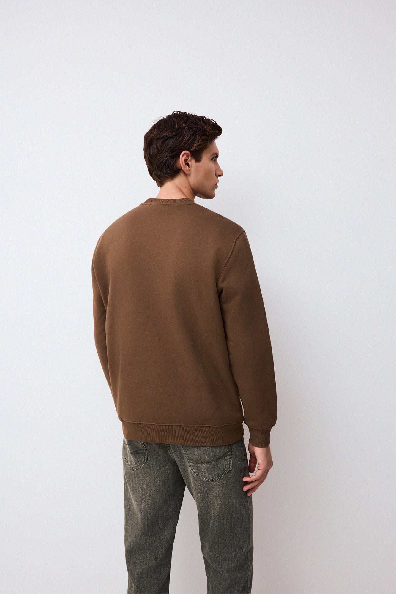 Pedro del Hierro Crew neck logo sweatshirt Green