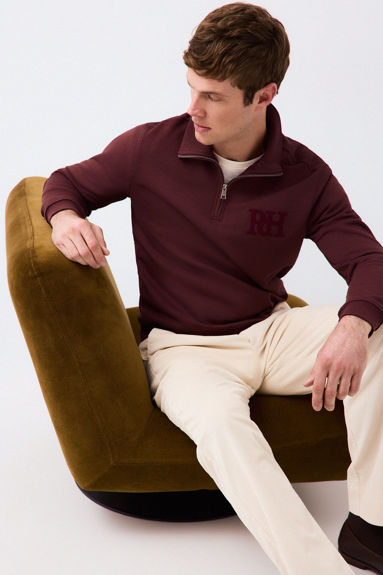 Pedro del Hierro Zip neck sweatshirt