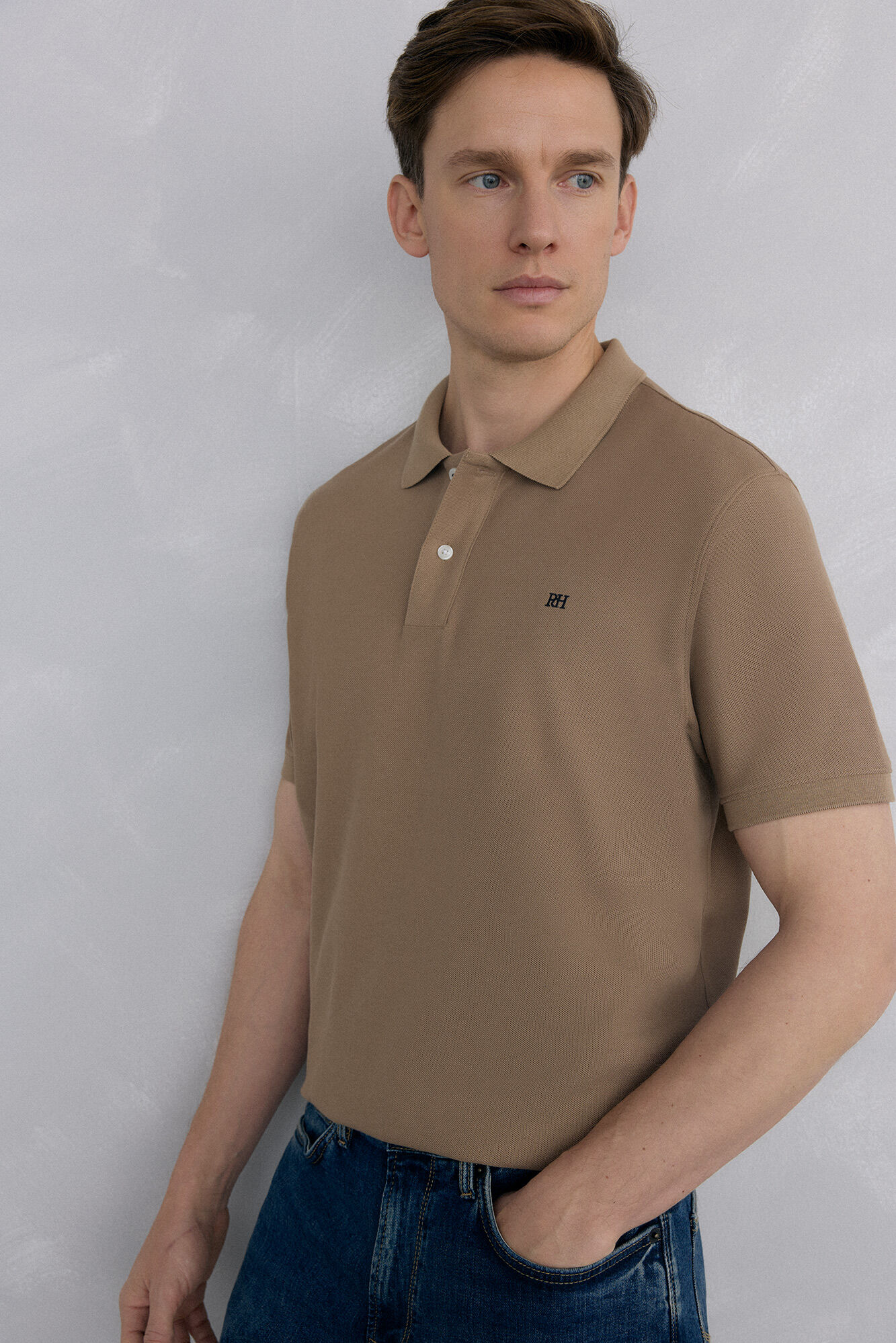 Pedro del Hierro Basic piqu&eacute; polo shirt