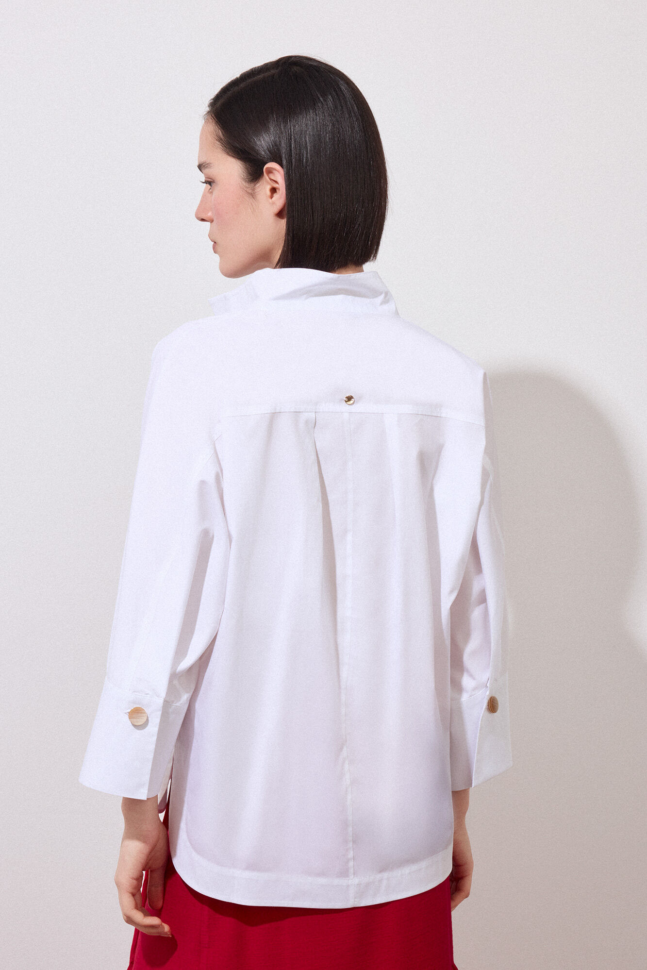 Pedro del Hierro Plain loose shirt White